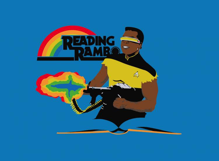 Reading Rambo T-Shirt - Star Trek Rambo Shirt