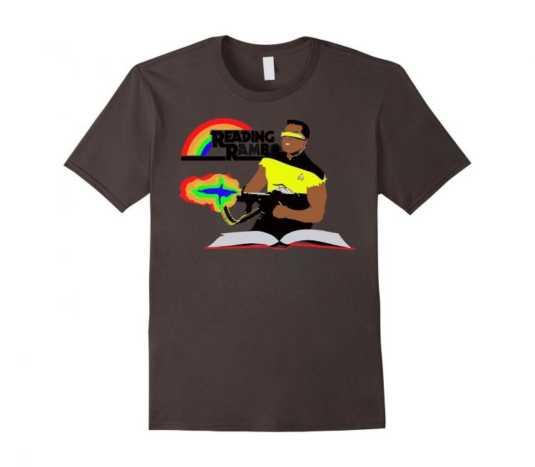 Reading Rambo T-Shirt - Star Trek Rambo Shirt
