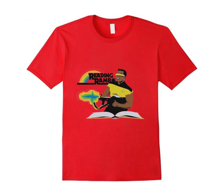 Reading Rambo T-Shirt - Star Trek Rambo Shirt