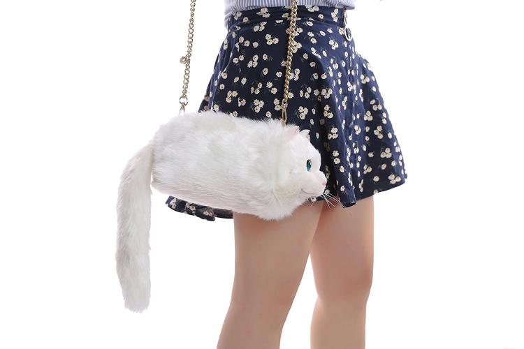 Realistic Cat Shoulder Bag - Cat Body Purse