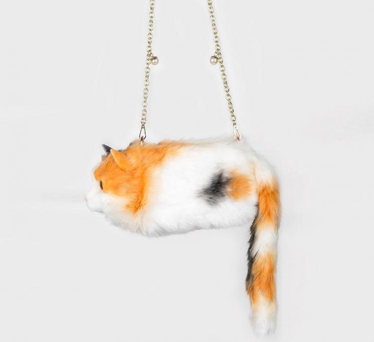 Realistic Cat Shoulder Bag - Cat Body Purse