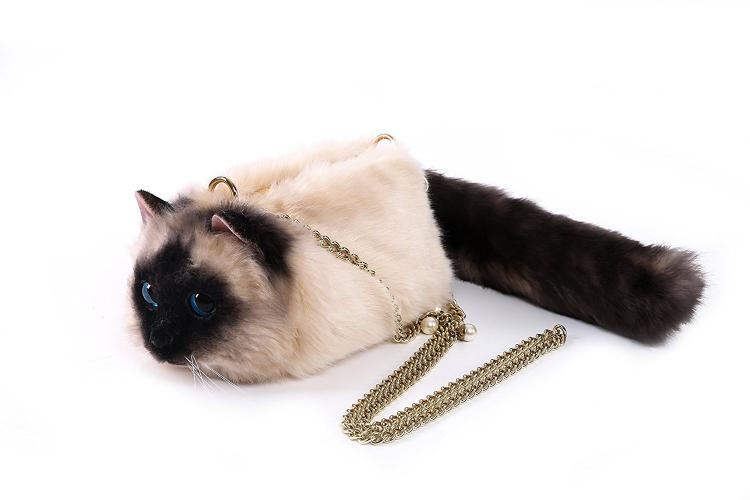 Realistic Cat Shoulder Bag - Cat Body Purse