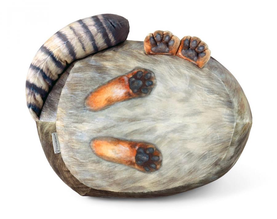 Realistic Chunky Cat Pillow Cushion