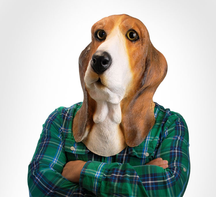 Basset Hound Dog Mask