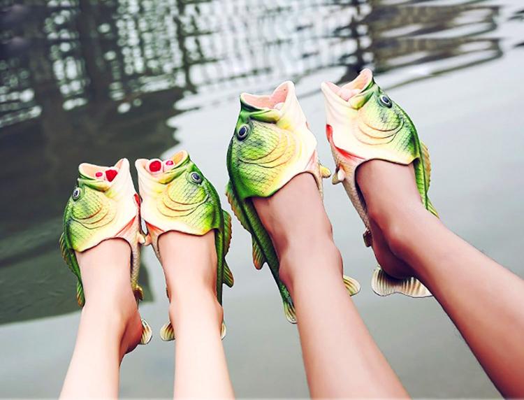 Realistic Fish Sandals - Fish shaped sandals - Fish slippers