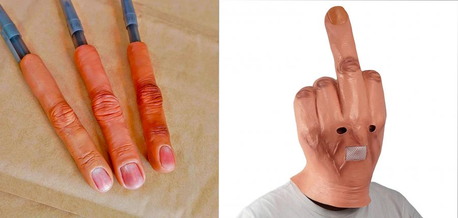 Realistic Human Thumb Tacks - Thumb shaped push pins
