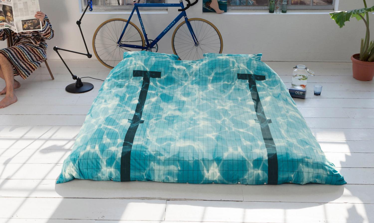 Realistic Swimming Pool Bedding - Olympic pool duvet bed set