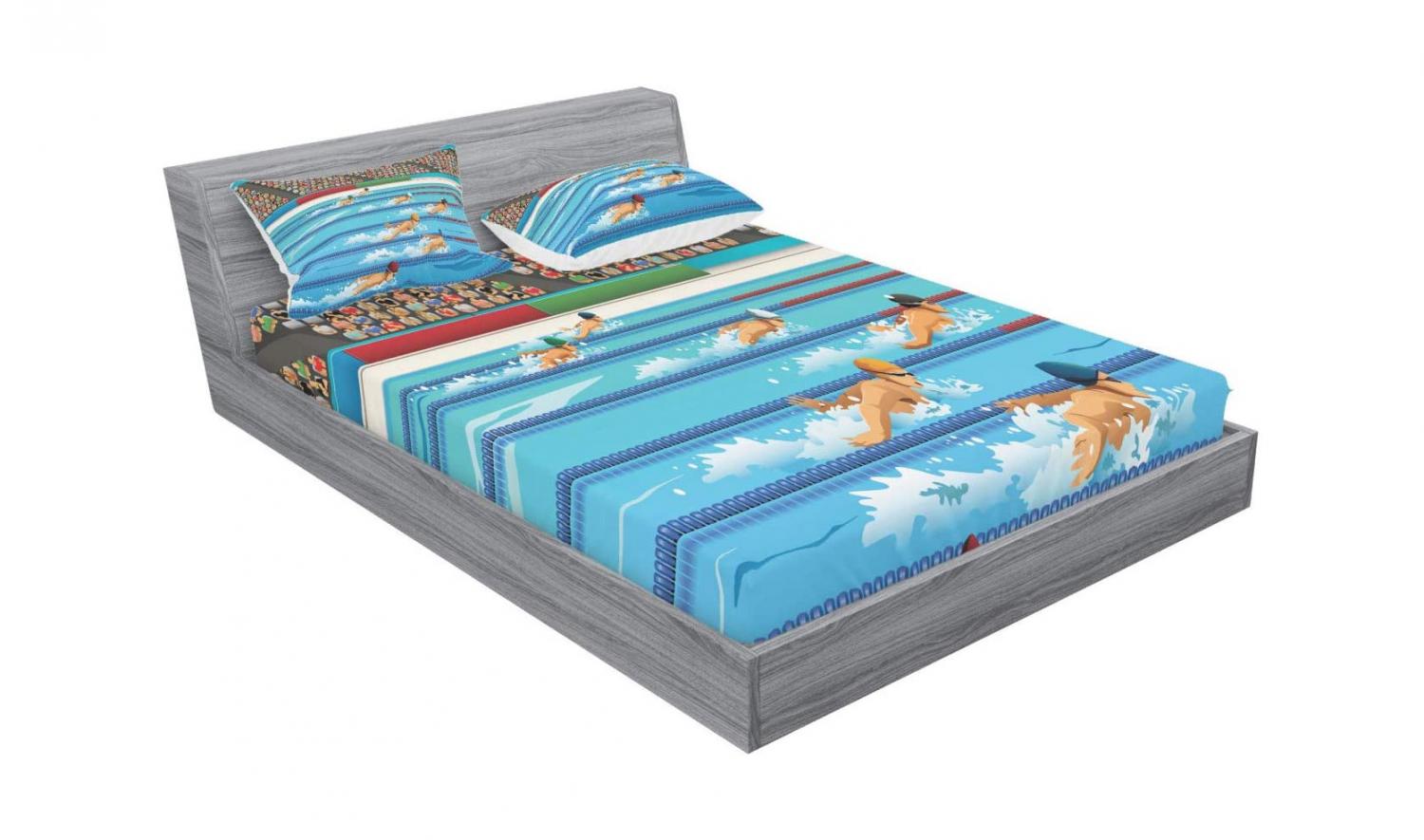 Realistic Swimming Pool Bedding - Olympic pool duvet bed set