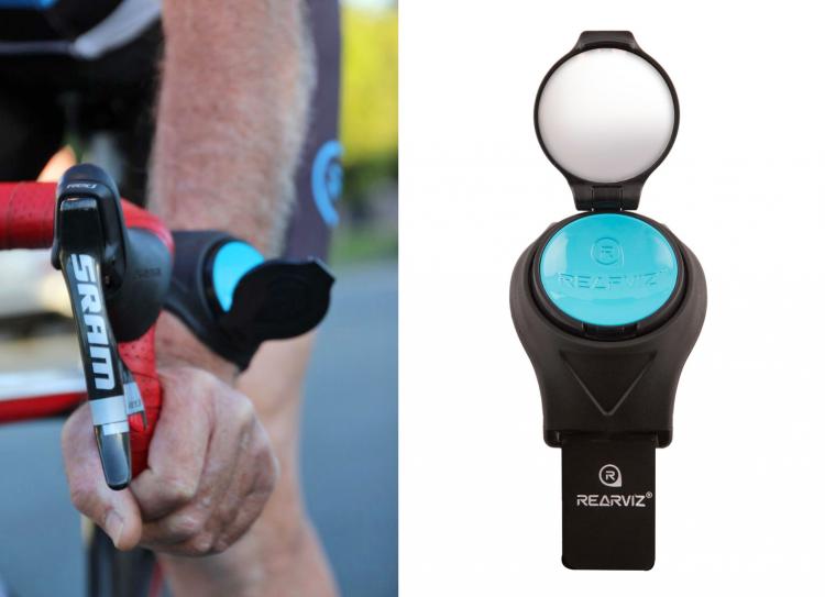 RearViz - Rear-view bicycle mirror attache to your arm - Arm mounted bike mirror