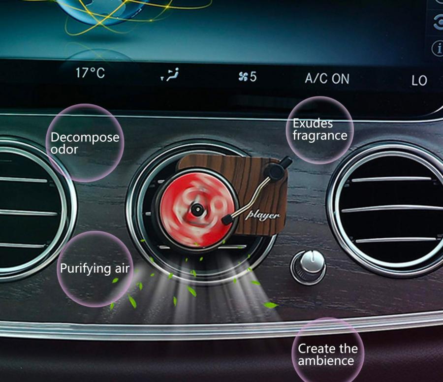 Spinning Record Player Car Air Freshener