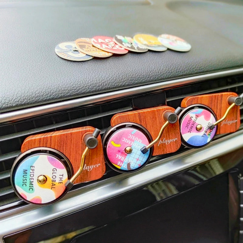 Spinning Record Player Car Air Freshener
