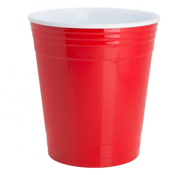 Red Solo Party Cup Garbage Can - Giant Red Cup Waste Basket