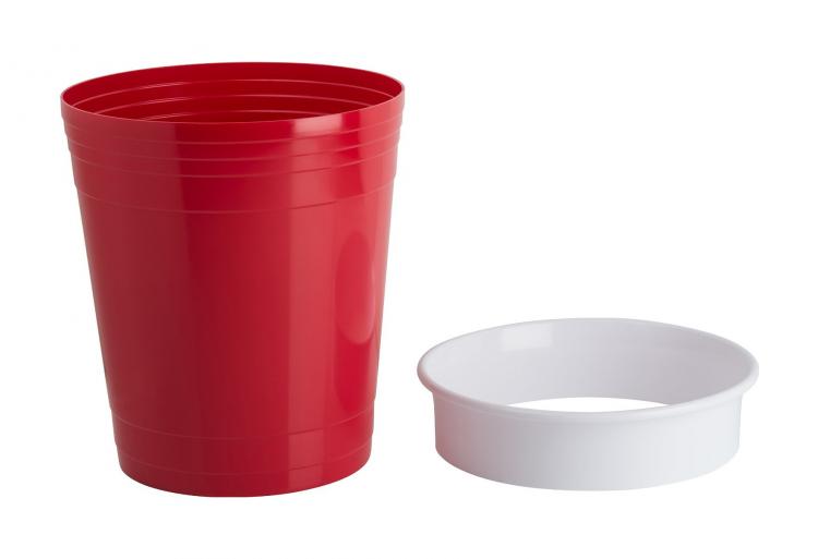 Red Solo Party Cup Garbage Can - Giant Red Cup Waste Basket