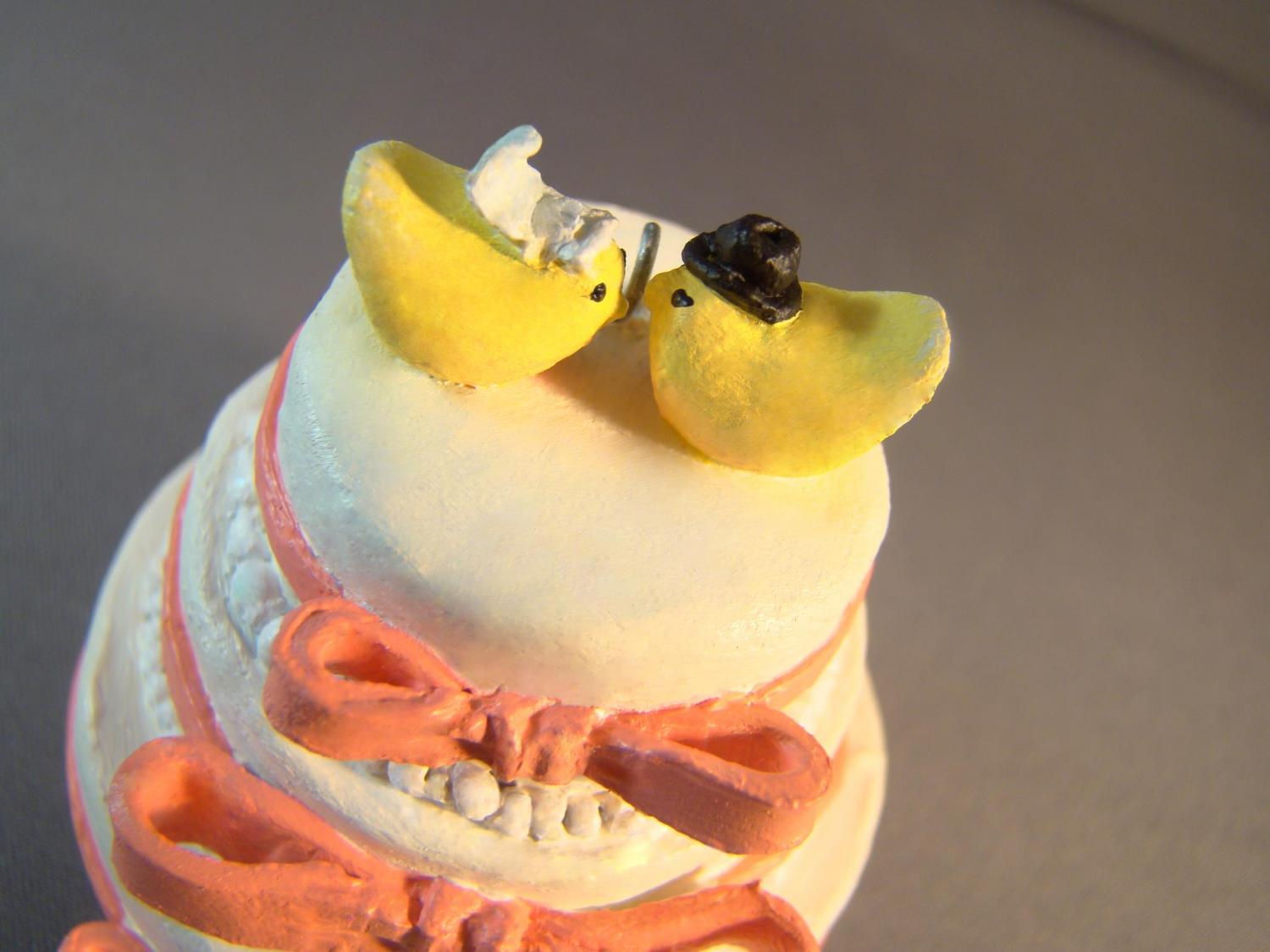 Mini Replica Wedding Cake Ornaments