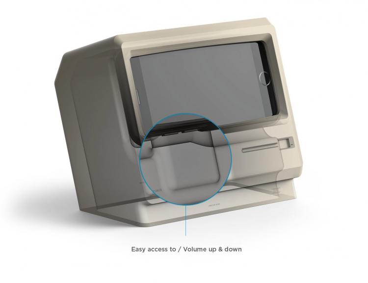 M4 iPhone Stand - Retro Apple Computer Phone Stand - Mini Vintage Apple Monitor Phone Stand