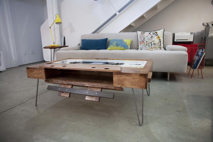 Giant Cassette Tape Coffee Table - Retro modern design music inspired coffee table