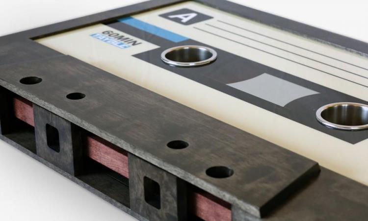 Giant Cassette Tape Coffee Table - Retro modern design music inspired coffee table
