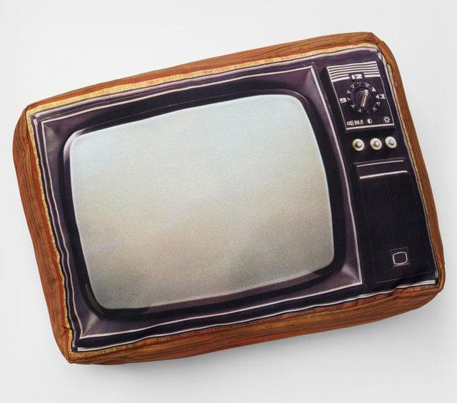 Retro Television Pillow - Vintage TV Pillow