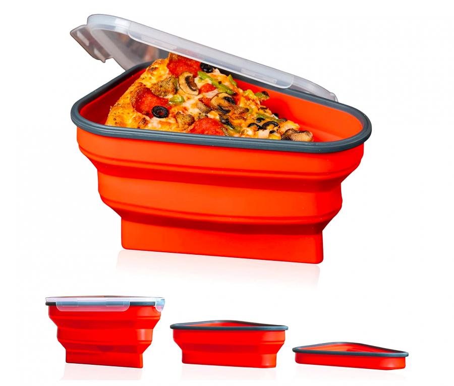 The Perfect Pizza Pack- Collapsible Leftover pizza holder container