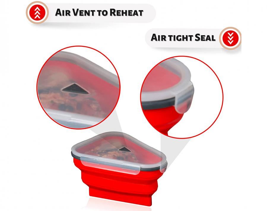 The Perfect Pizza Pack- Collapsible Leftover pizza holder container