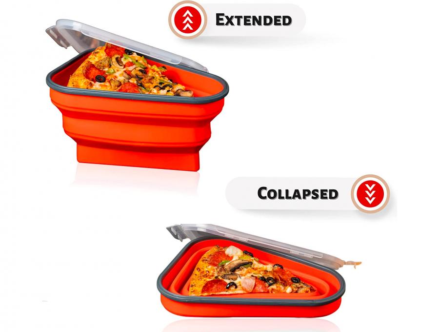 The Perfect Pizza Pack- Collapsible Leftover pizza holder container