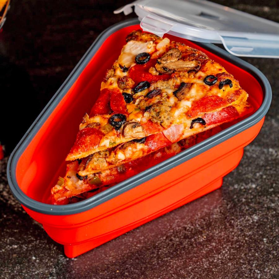 The Perfect Pizza Pack- Collapsible Leftover pizza holder container