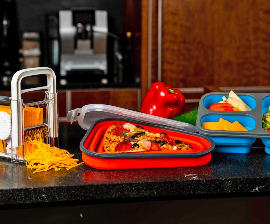 The Perfect Pizza Pack- Collapsible Leftover pizza holder container