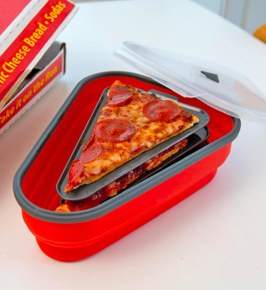 The Perfect Pizza Pack- Collapsible Leftover pizza holder container