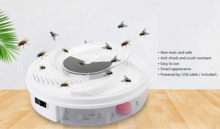 Rotating Fly Trap - Revolving Electronic Housefly trap