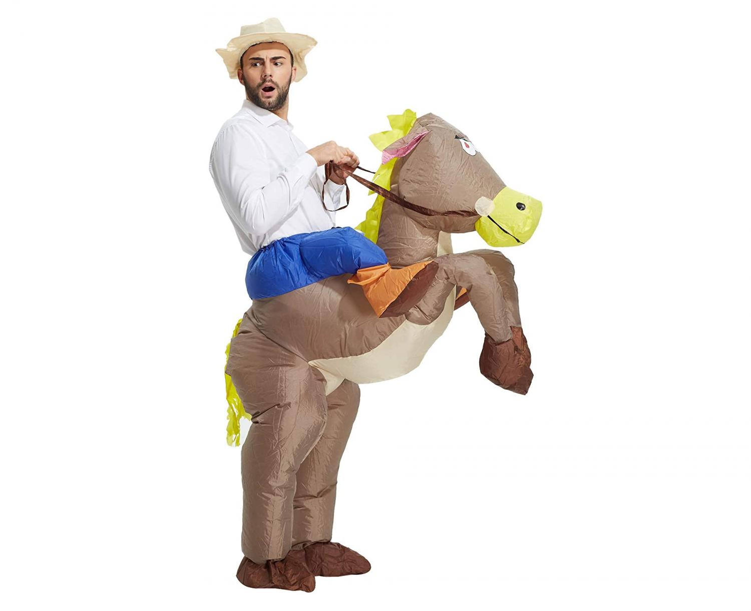 Ride-On Horse Costume That's Inflatable
