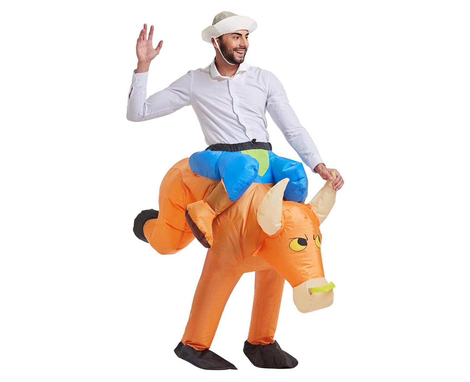 Inflatable Ride-On Bull Riding Costume