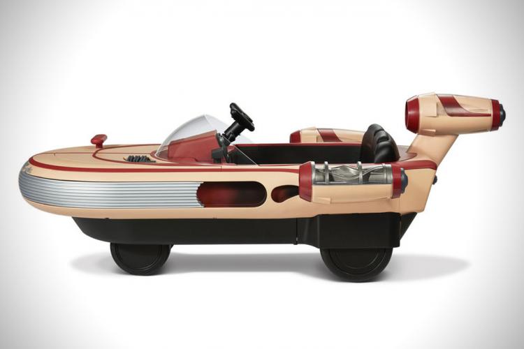 Kids Ride-On Star Wars Landspeeder Electric Toy Car - Star Wars Luke Skywalker's Ride On Landspeeder Hovering Car