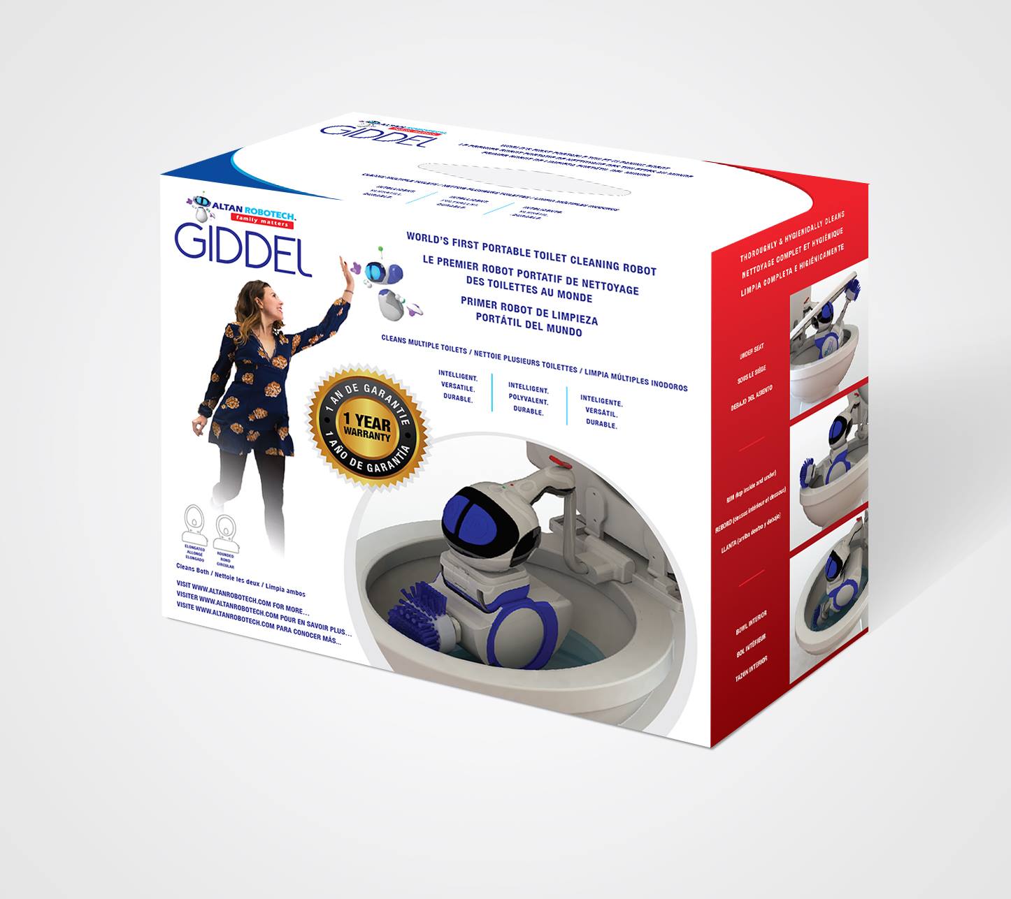 Alton Giddel Toilet Cleaning Robot