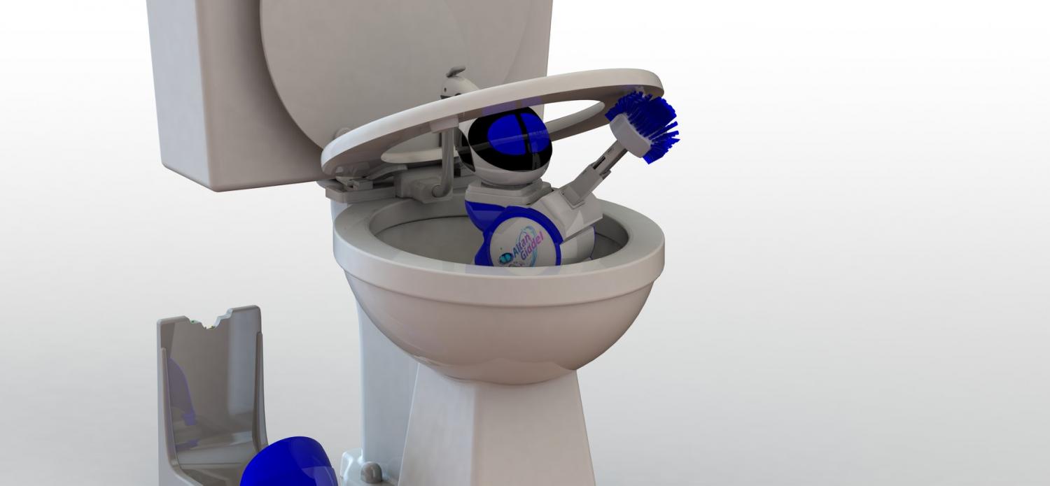 Alton Giddel Toilet Cleaning Robot