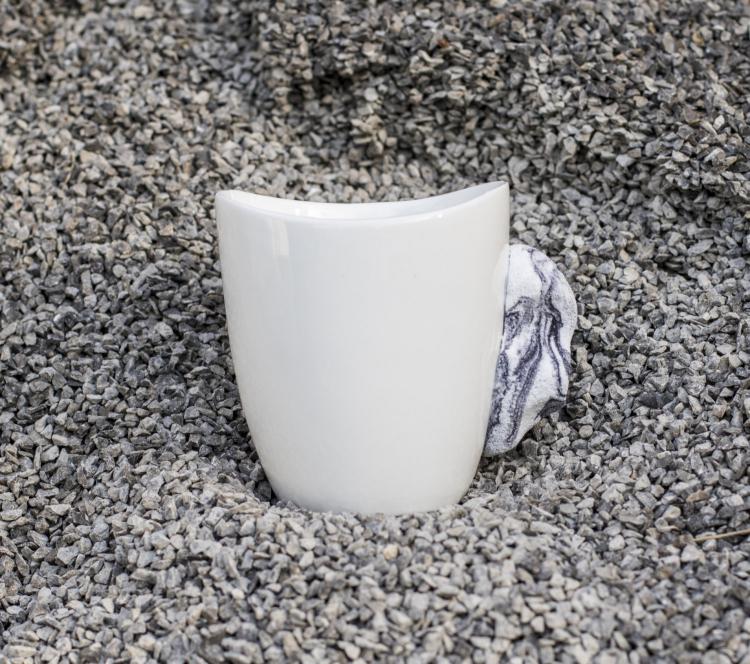 Rock Climbing Mug - Coffee Mug Made With Climbing Hold For Handle