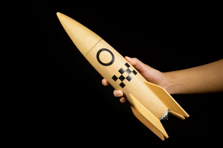 Rocket Ship Salt and Pepper Shakers