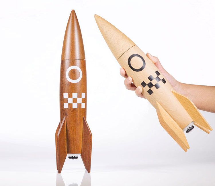 Space Ship Salt and Pepper Shakers