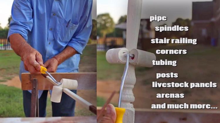 Roll-All Dual Paint Roller Helps Paint Fencing, Poles, and Corners