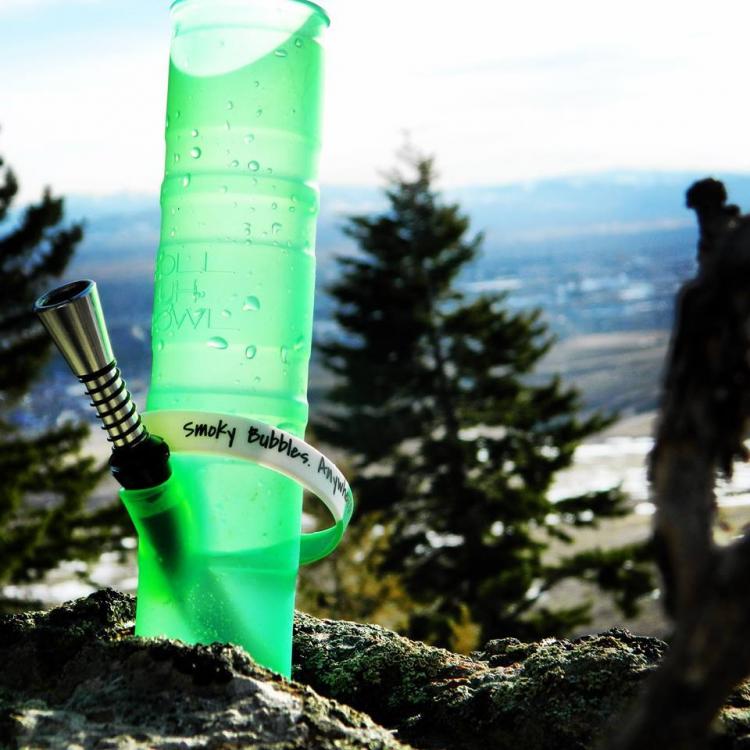 Roll-Uh-Bowl - Portable, foldable, indestructible, silicone bong