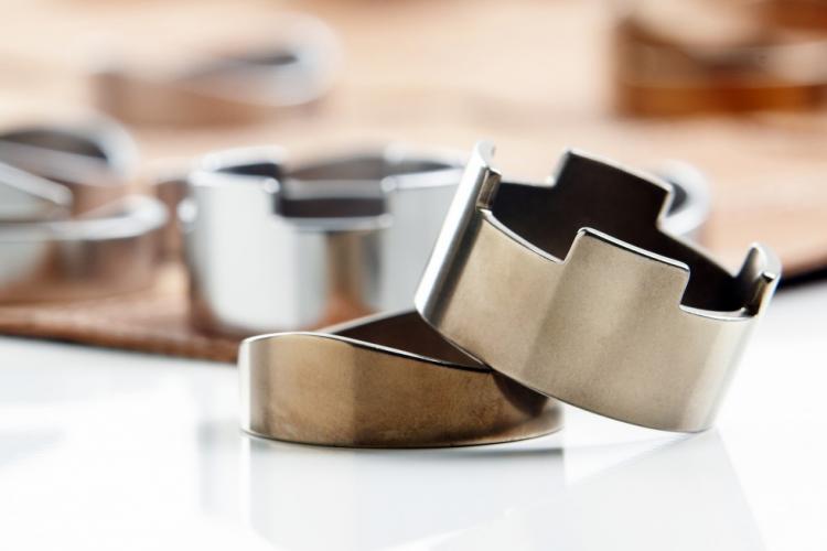 Classy Roll-Up Leather Chess Set - Stainless Steel Pieces