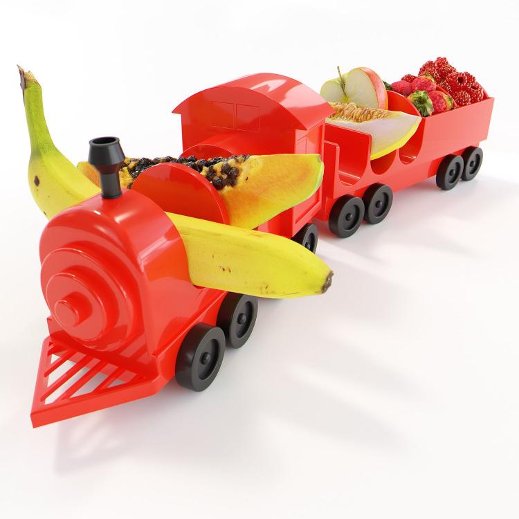 Rolling Taco Train Taco Holder - Locomotive taco holding train cars
