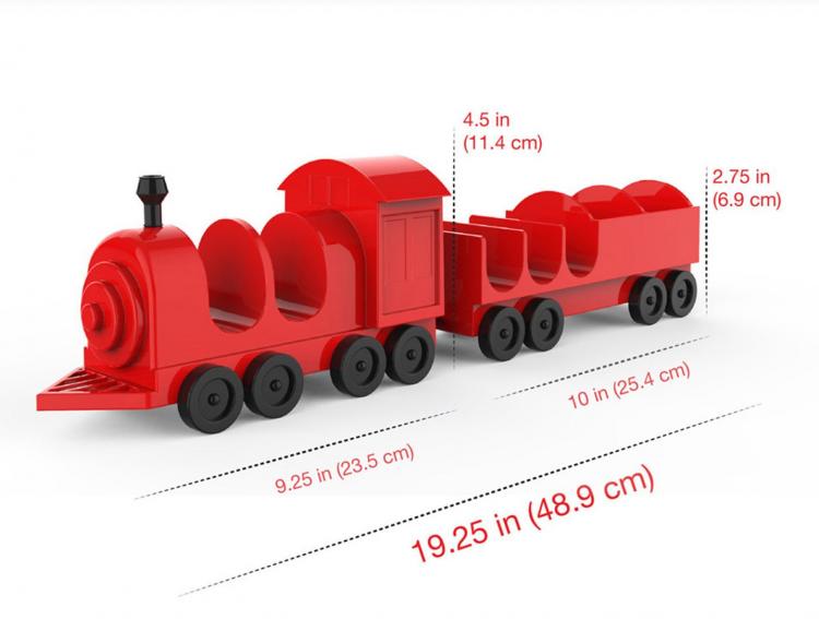 Rolling Taco Train Taco Holder - Locomotive taco holding train cars