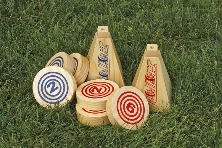 Rollors Yard Game - Rolling Wooden Discs Yard Game