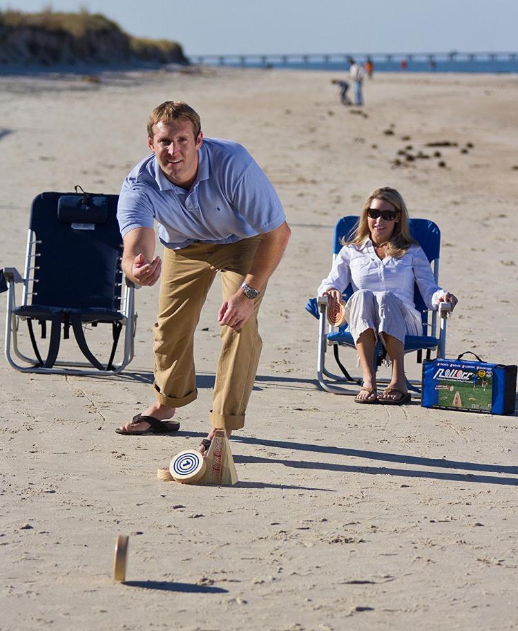 Rollors Yard Game - Rolling Wooden Discs Yard Game