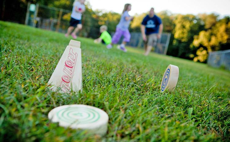 Rollors Yard Game - Rolling Wooden Discs Yard Game