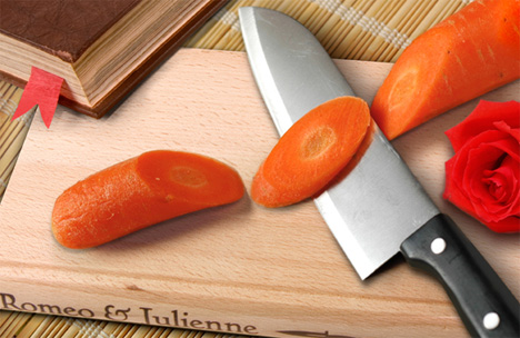 Romeo & Julienne Book Shaped Cutting Board