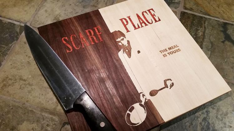 Scarf Place Cutting Board