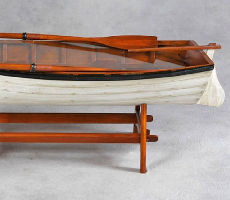 Vintage Row Boat Coffee Table