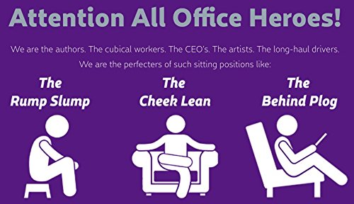 Royal Purple Seat Cusion - Distributes Weight - Sit on an egg without it breaking