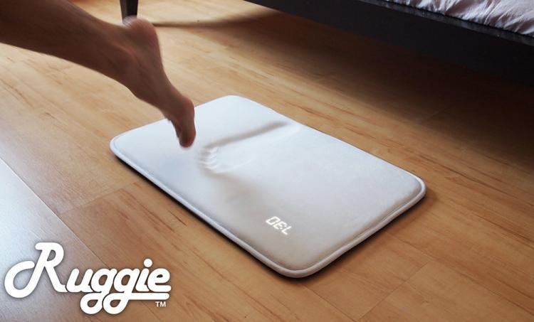 Ruggie Floor Mat Alarm Clock - Rug alarm clock - Must step on it for 3 seconds to turn off alarm